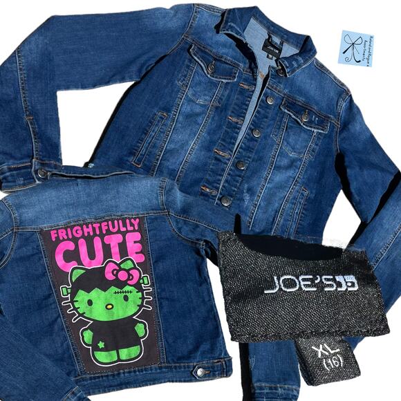 Joe's Jeans Distressed Jean Jacket Kids Sz XL (16)